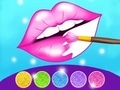 Spel Glitter Lippen Kleurspel online