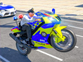 Spel Politie Fiets Stunt Race Spel online