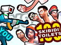 Spel Jij tegen 100 Skibidi Toiletten online