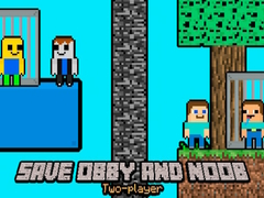 Spel Red Obby en Noob Voor Twee Spelers online