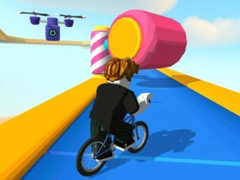 Spel Obby Maar Je Bent Op Een Fiets online