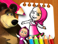 Spel Kleurboek Masha en de Beer online