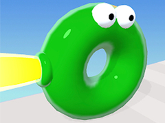 Spel Stuiterende Blob Race: Hindernisbaan online