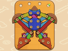 Spel Hout en Schroef Puzzel online