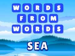 Spel Woorden uit woorden: Zee online