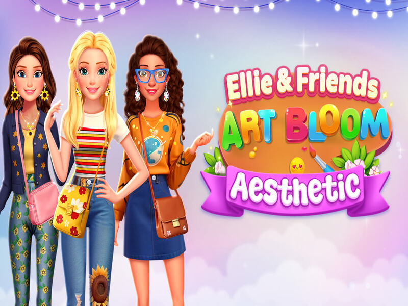 Spel Ellie en vrienden kunst bloeit esthetiek online
