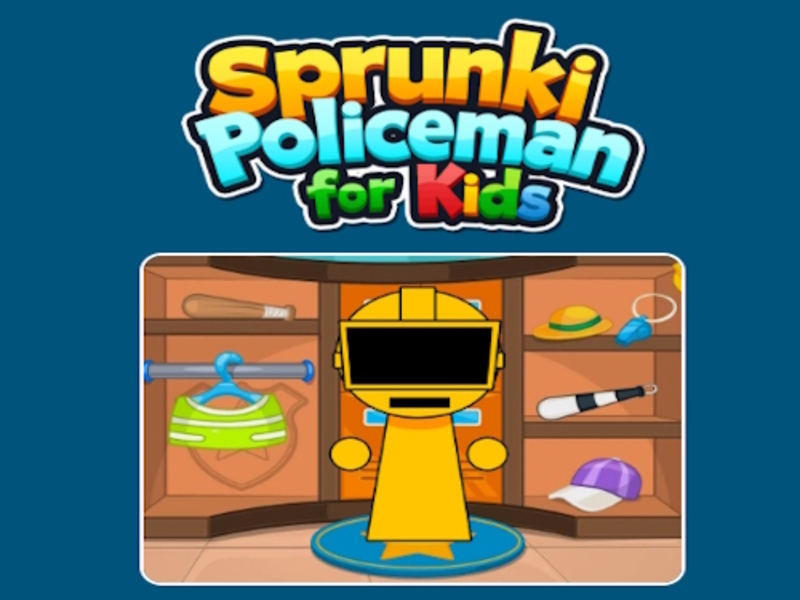 Spel Sprunki-politieman voor kinderen online