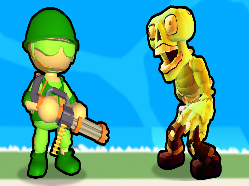 Spel Vernietiging van stickman zombie online