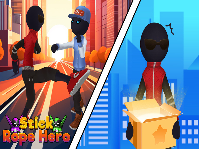 Spel Stick-touwheld online