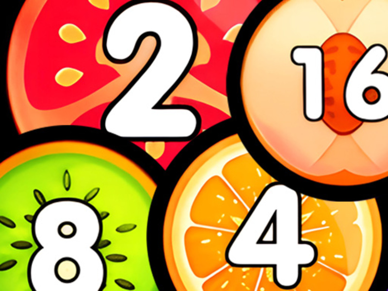 Spel Samenvoegen Balls Shooter 2048 Verbind fruit online
