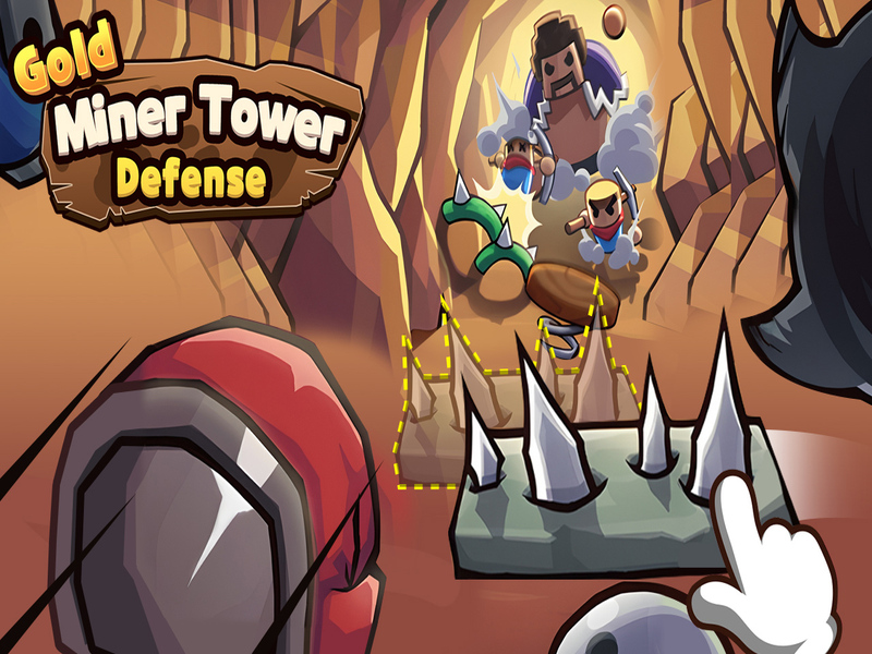 Spel Gold Miner Tower Defense online