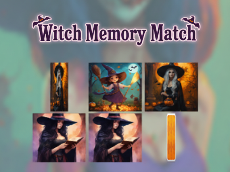 Spel Witch Memory Match online