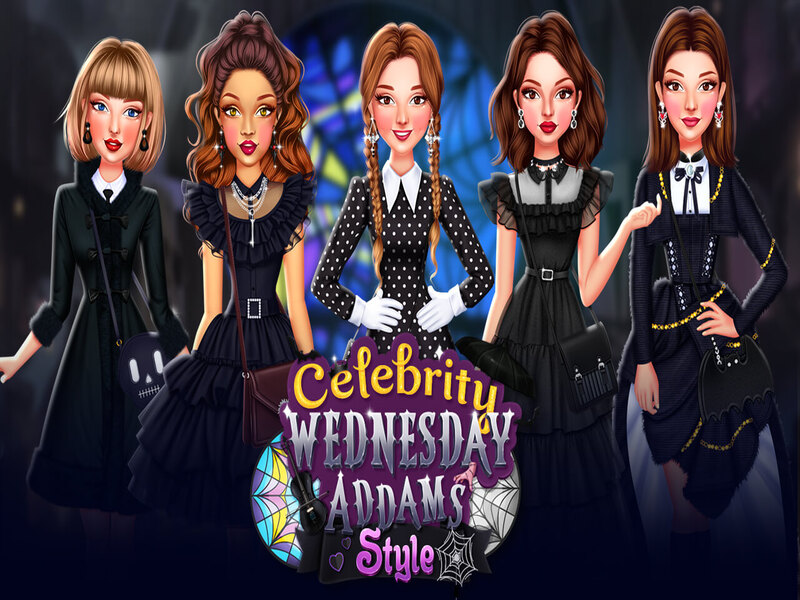 Spel Celebrity Wednesday Addams Style online