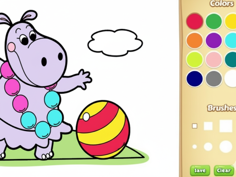 Spel Baby boerderij dieren kleurboek voor kinderen online