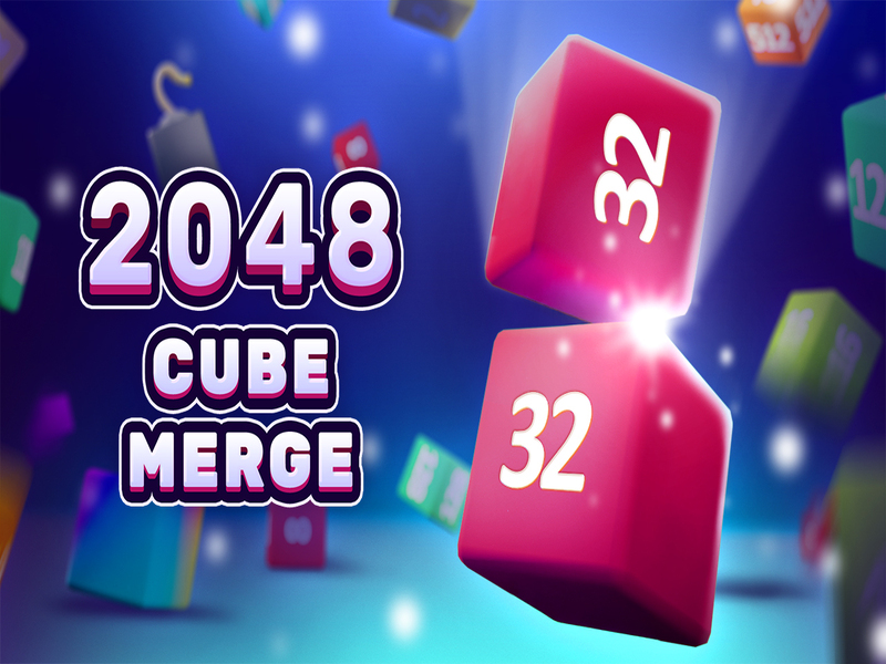 Spel 2048 Cube Merge online