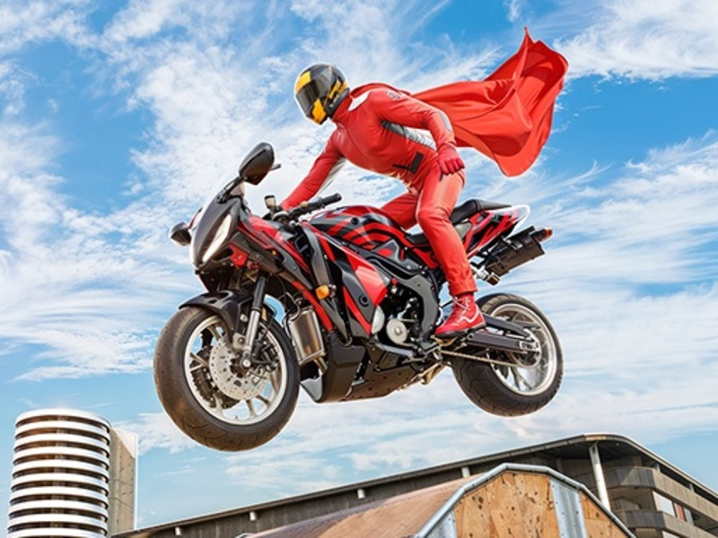 Spel Echte motor Super Hero Stunt 3D online