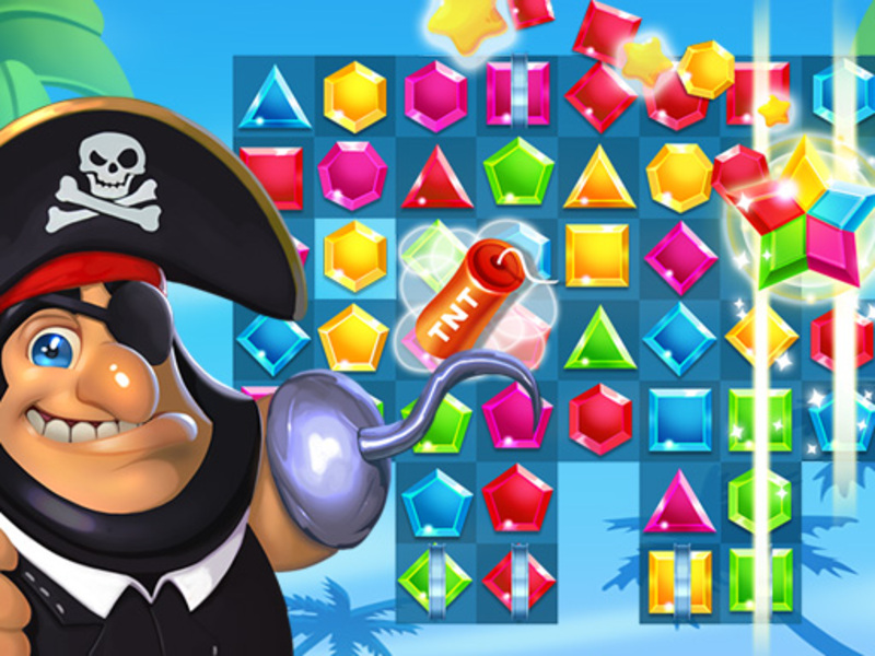 Spel Piraten passen bij de verloren schat online