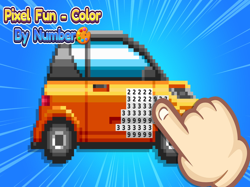 Spel Pixel leuke kleur op nummer online