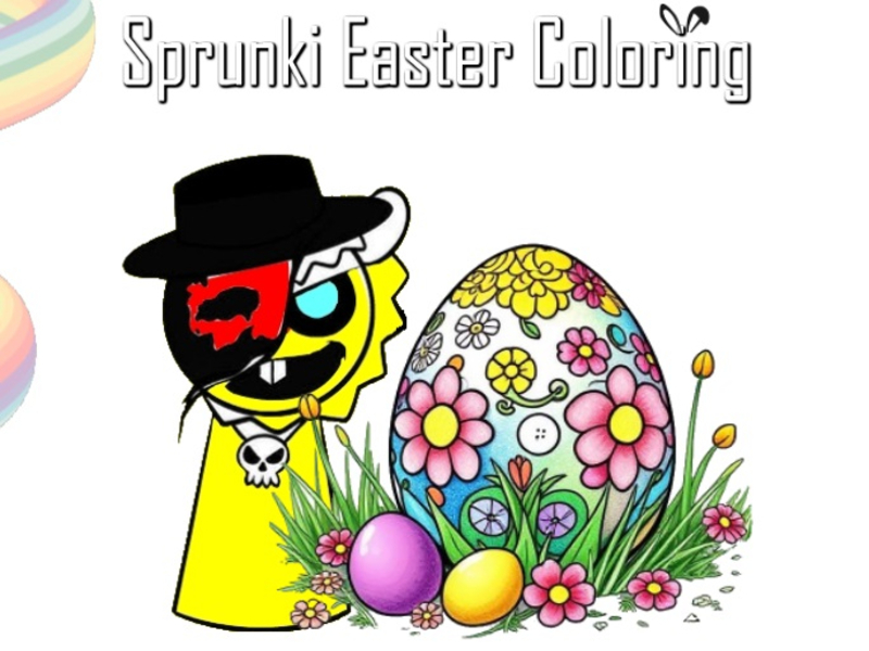 Spel Sprunki paaskleur online