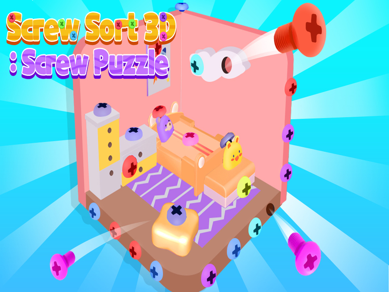 Spel Schroef sorteer 3D: schroefpuzzel online
