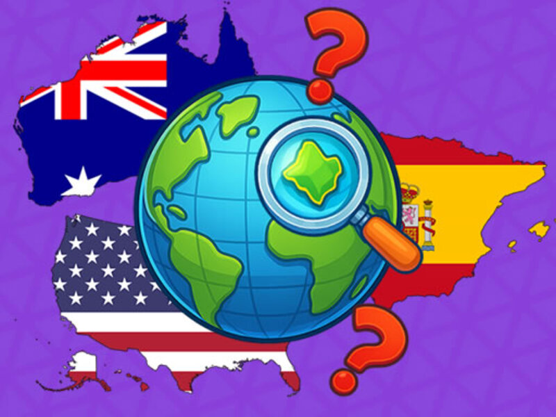 Spel Quiz raad het land online