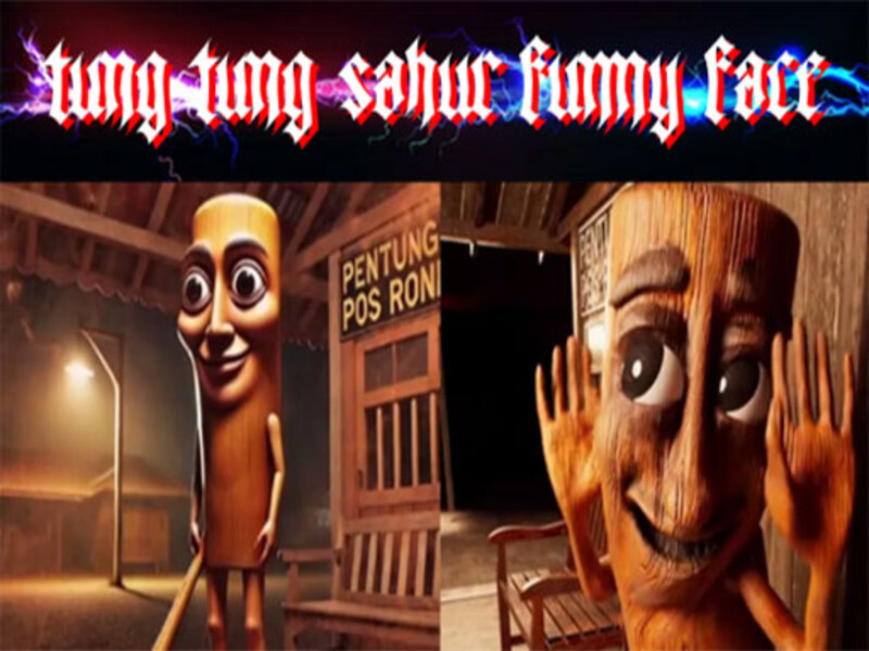 Spel Tung Tung Sahur grappig gezicht online