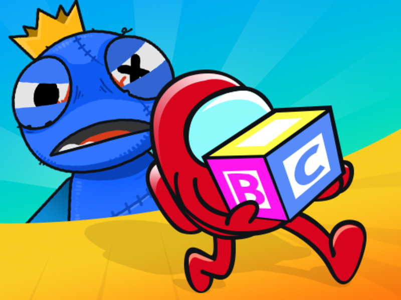 Spel Verstopend blauw monster online