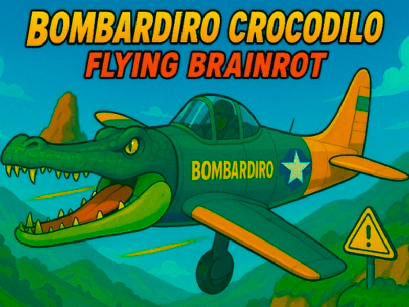 Spel Bombardiro Crocodilo Flying Brainrot online