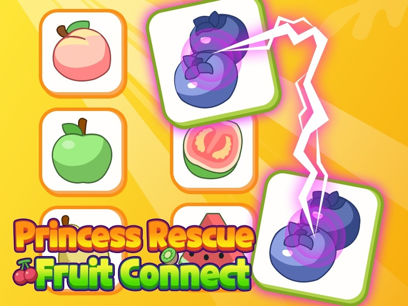 Spel Princess Rescue Fruit Connect online