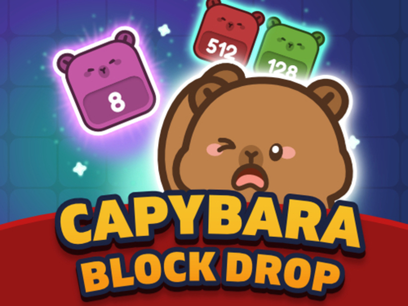 Spel Capybara -blokdruppel online