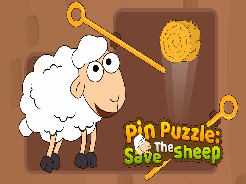 Spel Pin puzzel bewaar de schapen online