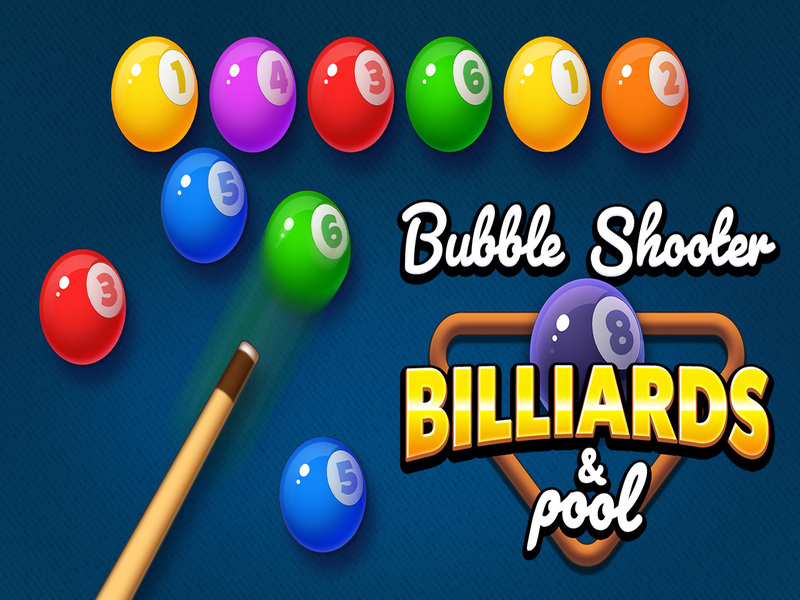 Spel Bubble shooter biljart en pool online