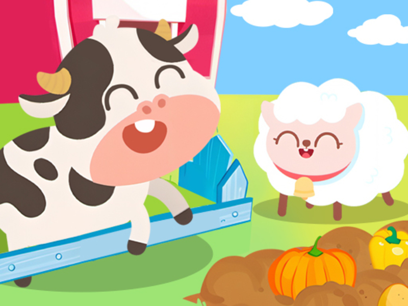 Spel Kinderen gelukkige boerderij dudu online