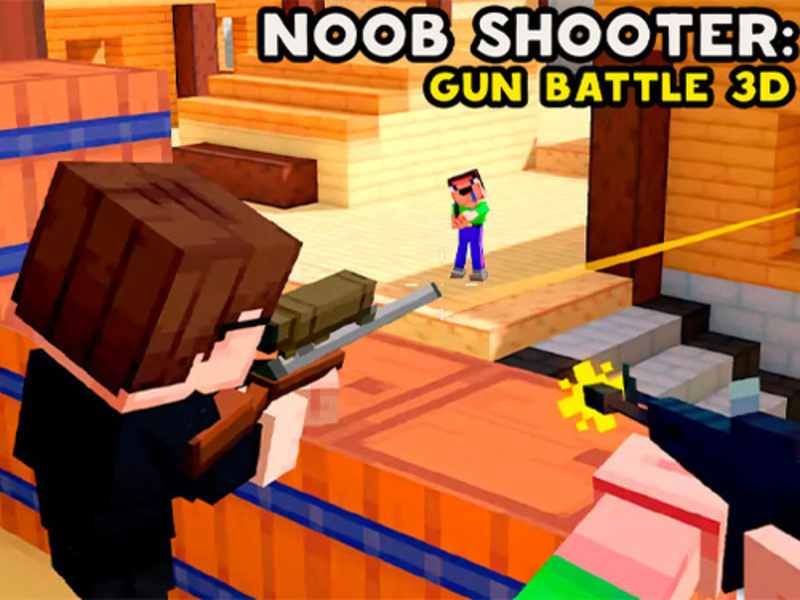 Spel Noob Shooter: Gun Battle 3D online