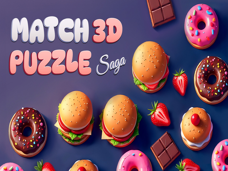 Spel Match 3D Puzzle Saga online