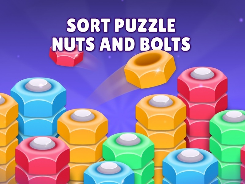 Spel Sorteer puzzelmoeren en bouten online