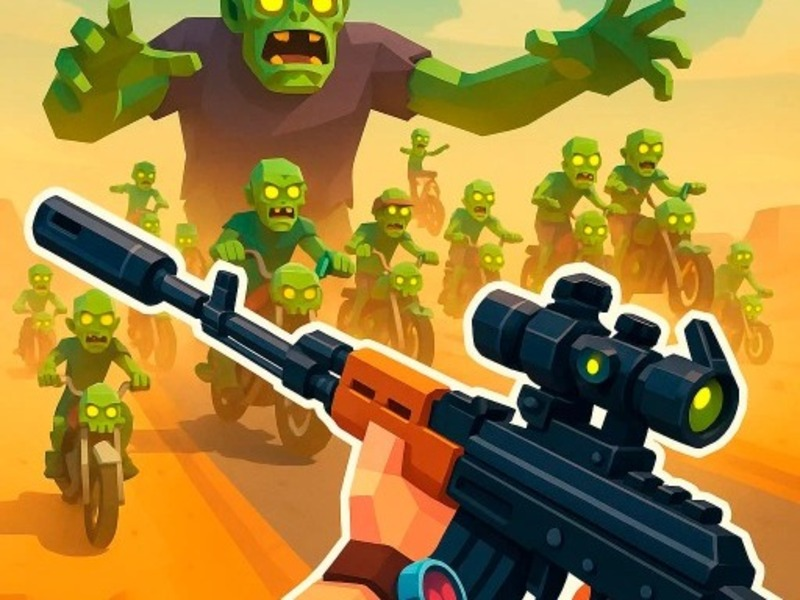 Spel Zombie Road: Shooter met vernietiging online